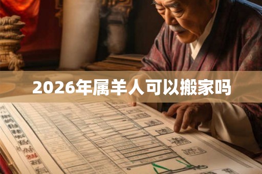 2026年属羊人可以搬家吗 2026年属羊人可以搬家吗