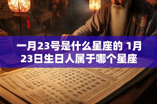一月23号是什么星座的 1月23日生日人属于哪个星座