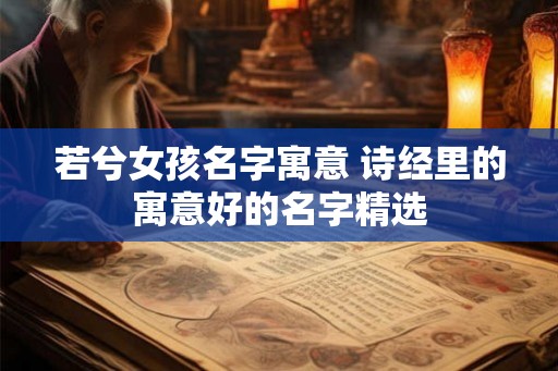 若兮女孩名字寓意 诗经里的寓意好的名字精选