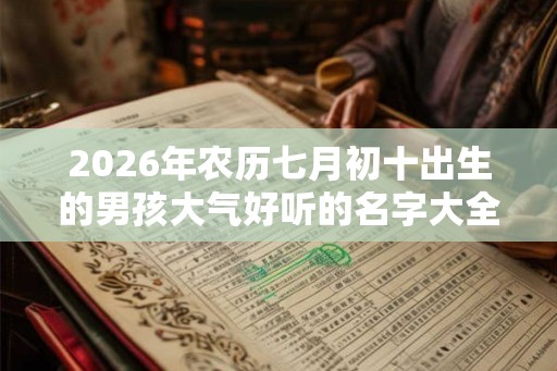 2026年农历七月初十出生的男孩大气好听的名字大全