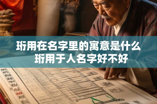 珩用在名字里的寓意是什么  珩用于人名字好不好