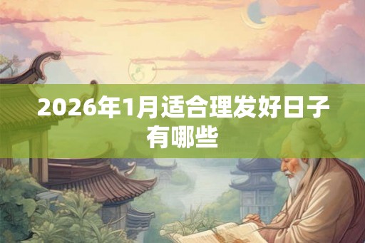 2026年1月适合理发好日子有哪些