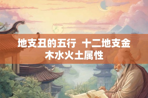 地支丑的五行 十二地支金木水火土属性 地支丑的五行 十二地支金木水火土属性