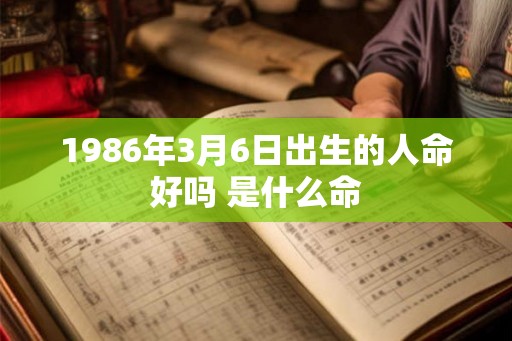 1986年3月6日出生的人命好吗 是什么命