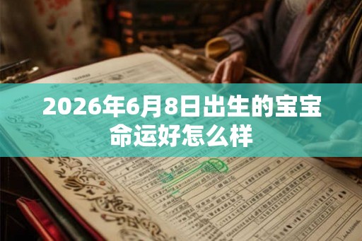 2026年6月8日出生的宝宝命运好怎么样