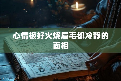 心情极好火烧眉毛都冷静的面相