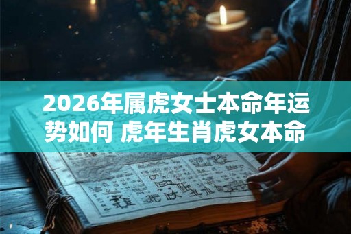 2026年属虎女士本命年运势如何 虎年生肖虎女本命年运气好不好