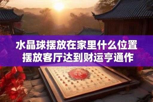 水晶球摆放在家里什么位置 摆放客厅达到财运亨通作用