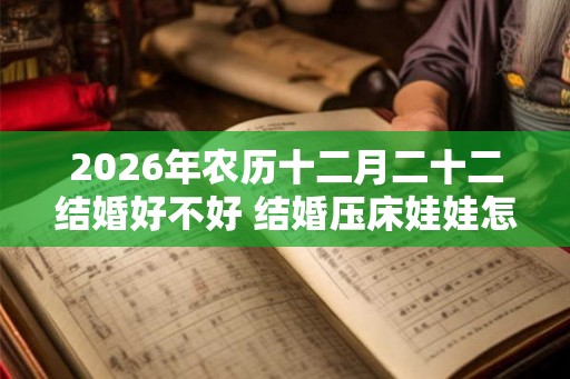 2026年农历十二月二十二结婚好不好 结婚压床娃娃怎么选 2026年农历十二月二十二结婚好不好 结婚压床娃娃怎么选