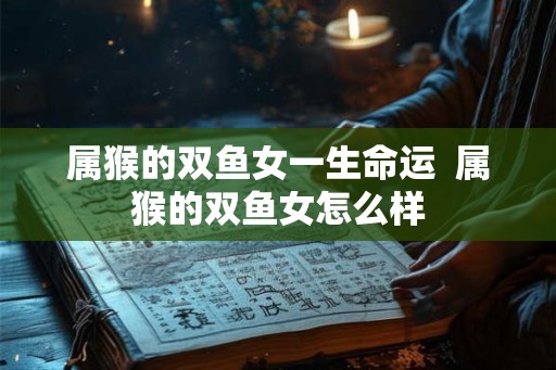 属猴的双鱼女一生命运  属猴的双鱼女怎么样