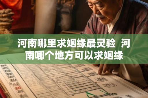 河南哪里求姻缘最灵验  河南哪个地方可以求姻缘