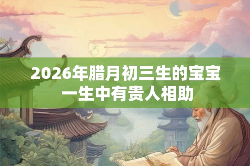 2026年腊月初三生的宝宝 一生中有贵人相助