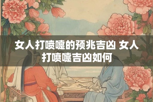 女人打喷嚏的预兆吉凶 女人打喷嚏吉凶如何