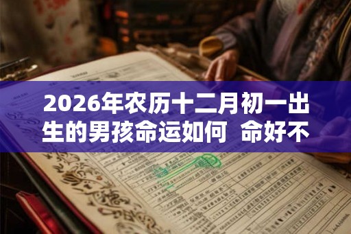 2026年农历十二月初一出生的男孩命运如何  命好不好