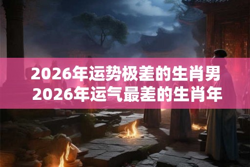 2026年运势极差的生肖男 2026年运气最差的生肖年份