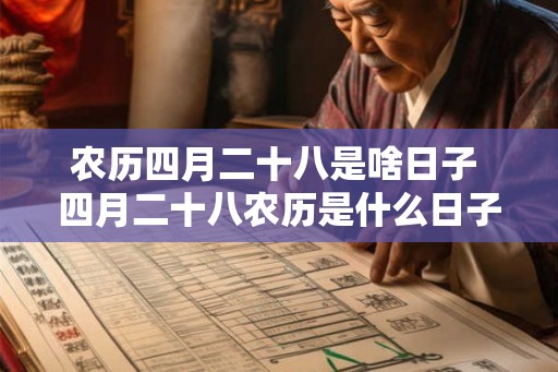 农历四月二十八是啥日子 四月二十八农历是什么日子
