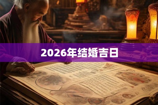 2026年结婚吉日