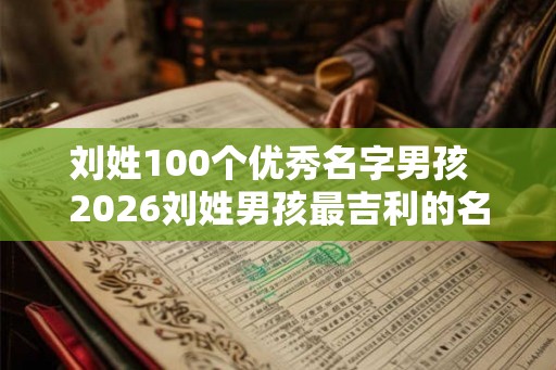 刘姓100个优秀名字男孩 2026刘姓男孩最吉利的名字是 刘姓100个优秀名字男孩 2026刘姓男孩最吉利的名字是