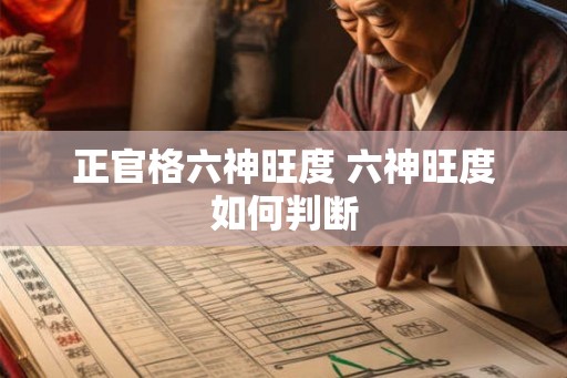 正官格六神旺度 六神旺度如何判断