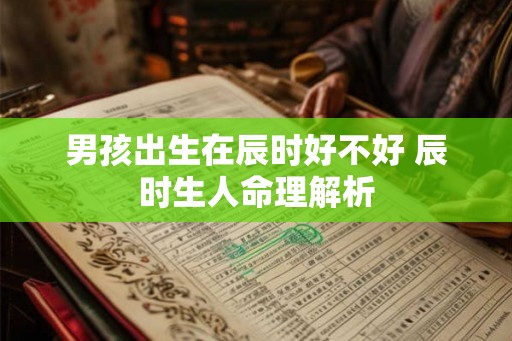 男孩出生在辰时好不好 辰时生人命理解析