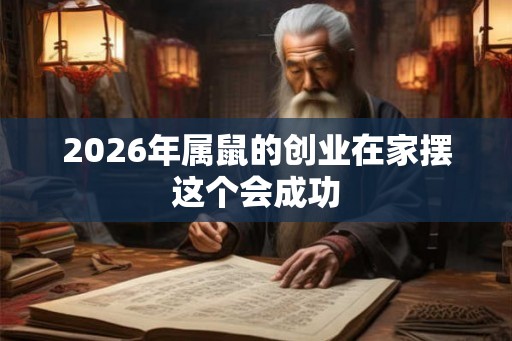 2026年属鼠的创业在家摆这个会成功