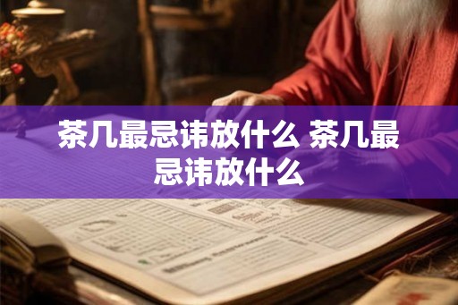 茶几最忌讳放什么 茶几最忌讳放什么