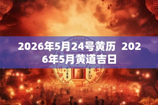 2026年5月24号黄历  2026年5月黄道吉日