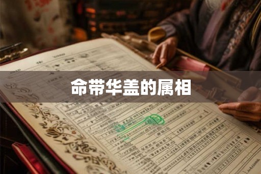 命带华盖的属相