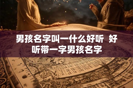 男孩名字叫一什么好听  好听带一字男孩名字