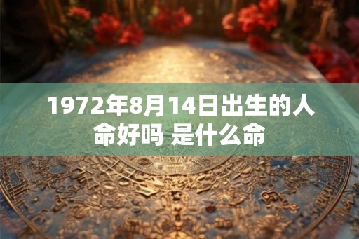 1972年8月14日出生的人命好吗 是什么命