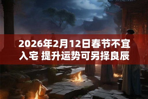 2026年2月12日春节不宜入宅 提升运势可另择良辰