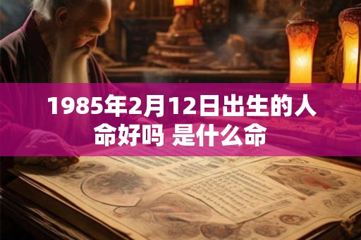 1985年2月12日出生的人命好吗 是什么命