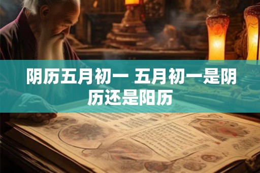 阴历五月初一 五月初一是阴历还是阳历