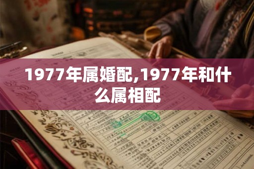 1977年属婚配,1977年和什么属相配