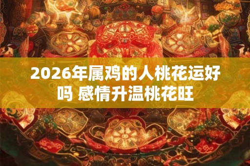 2026年属鸡的人桃花运好吗 感情升温桃花旺