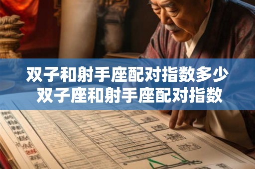 双子和射手座配对指数多少 双子座和射手座配对指数