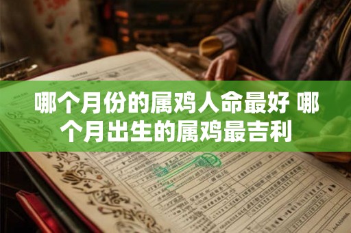 哪个月份的属鸡人命最好 哪个月出生的属鸡最吉利