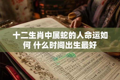 十二生肖中属蛇的人命运如何 什么时间出生最好