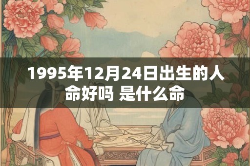 1995年12月24日出生的人命好吗 是什么命