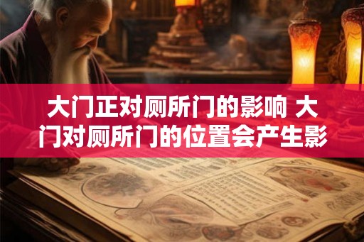 大门正对厕所门的影响 大门对厕所门的位置会产生影响吗