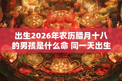 出生2026年农历腊月十八的男孩是什么命 同一天出生的名人有谁 出生2026年农历腊月十八的男孩是什么命 同一天出生的名人有谁
