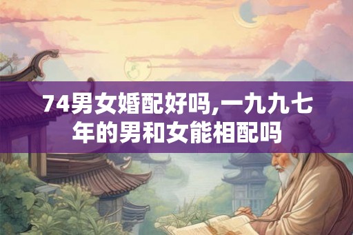 74男女婚配好吗,一九九七年的男和女能相配吗