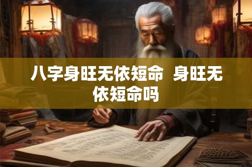 八字身旺无依短命  身旺无依短命吗
