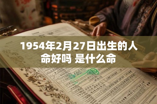 1954年2月27日出生的人命好吗 是什么命