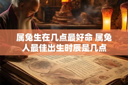 属兔生在几点最好命 属兔人最佳出生时辰是几点