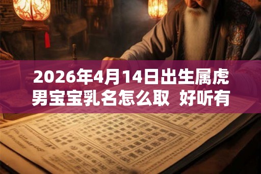 2026年4月14日出生属虎男宝宝乳名怎么取  好听有趣的乳名