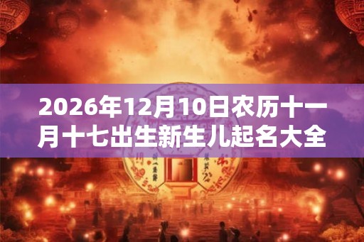 2026年12月10日农历十一月十七出生新生儿起名大全