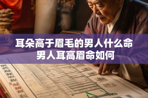 耳朵高于眉毛的男人什么命 男人耳高眉命如何