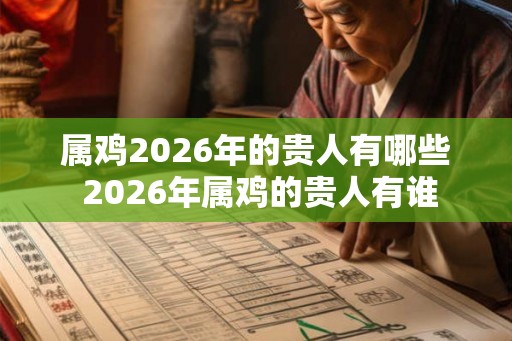 属鸡2026年的贵人有哪些 2026年属鸡的贵人有谁