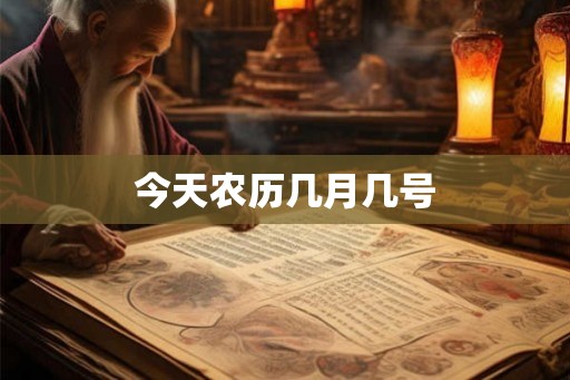 今天农历几月几号